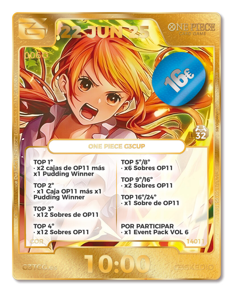 One Piece G3Cup - 22 de Junio - 10:00