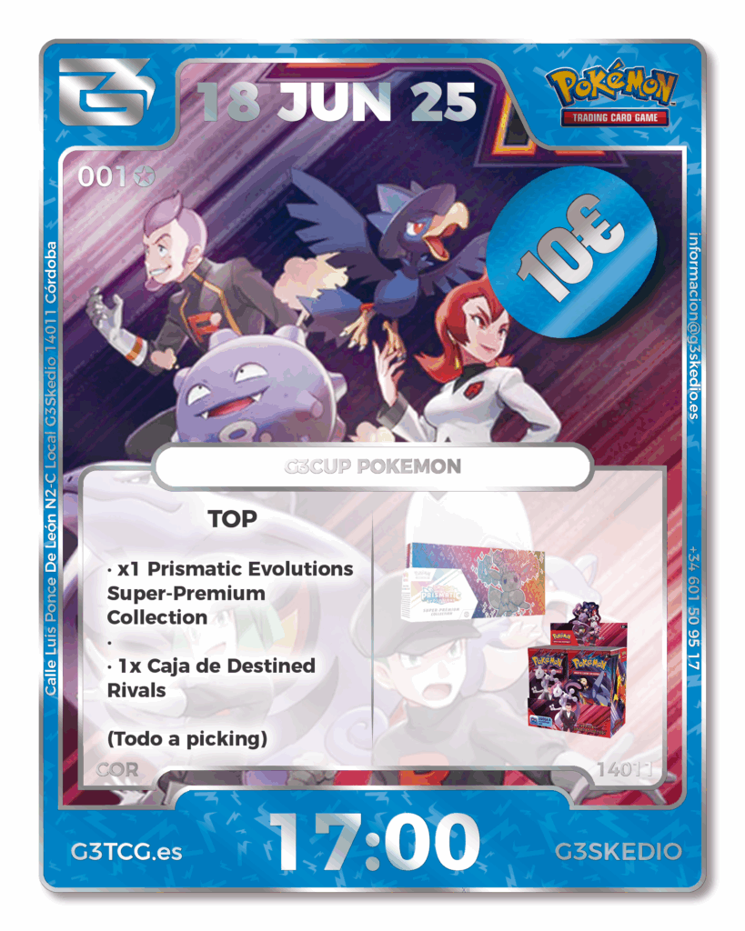 G3CUP - Pokemon - 18 de Junio - 17:00