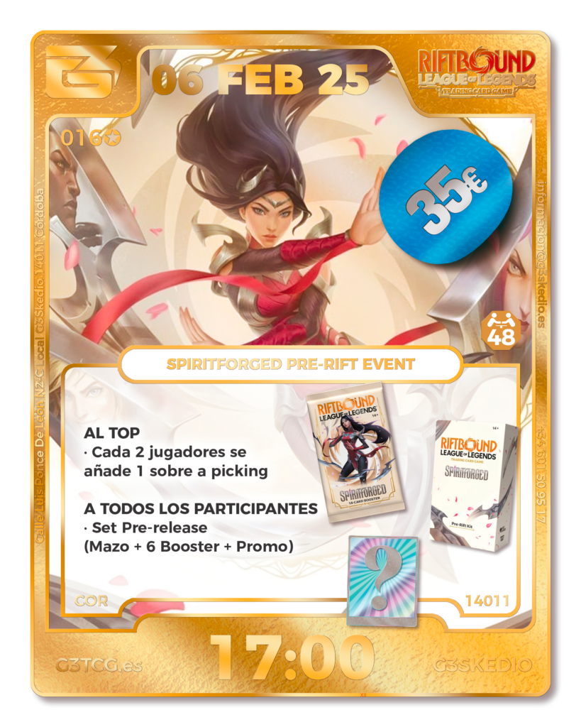 Spiritforged Pre-Rift Event - 6 FEB - 17:00