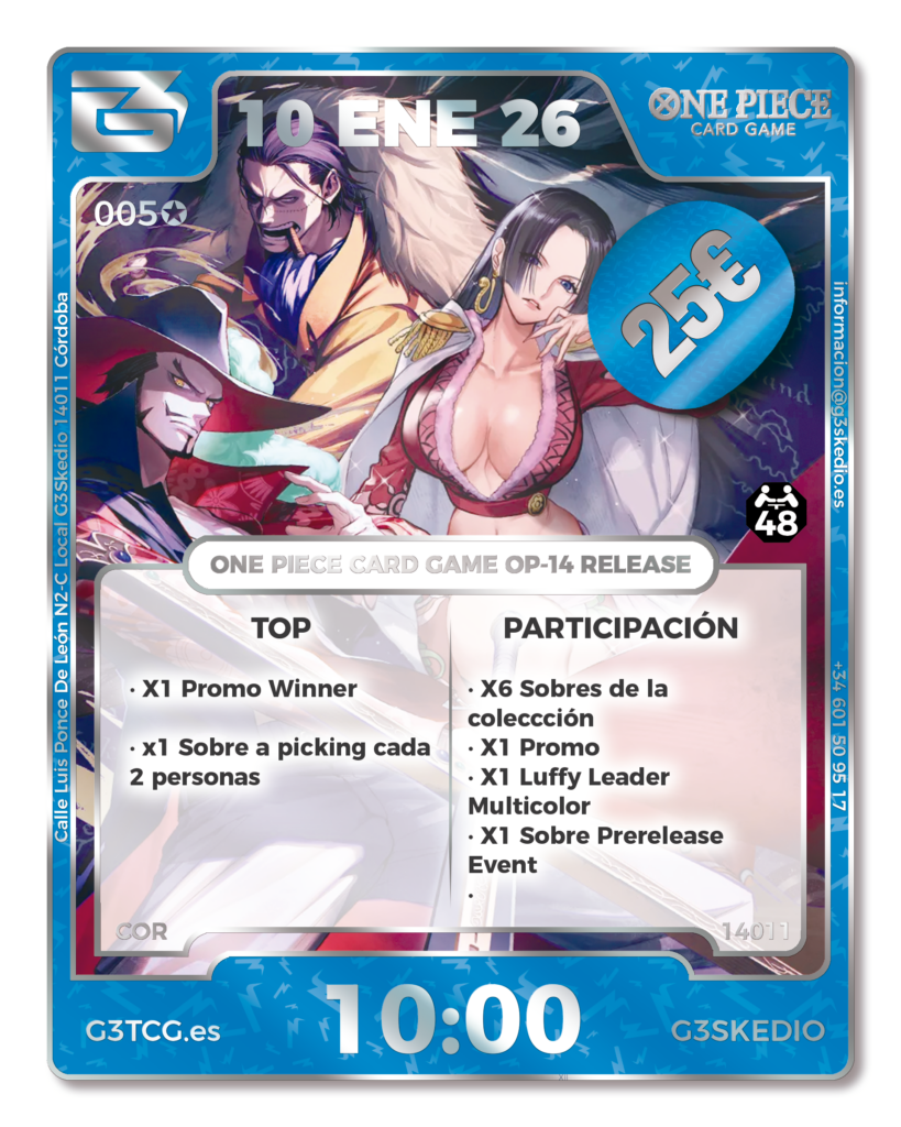 ONE PIECE CARD GAME OP-14 Release Event Mañana/Tarde