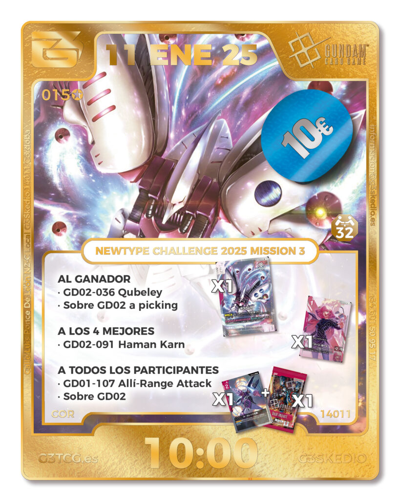 NEWTYPE CHALLENGE 2025 MISSION 3 - 11 Enero - 10:00