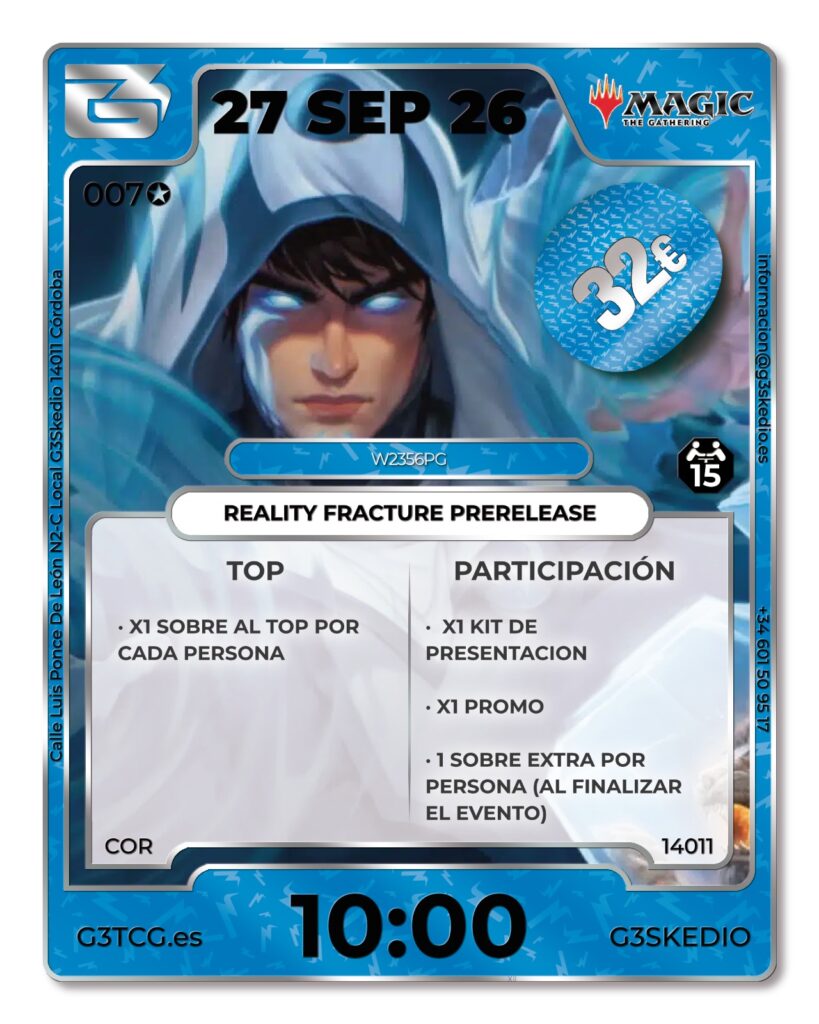 G3 Prerelease Reality Fracture